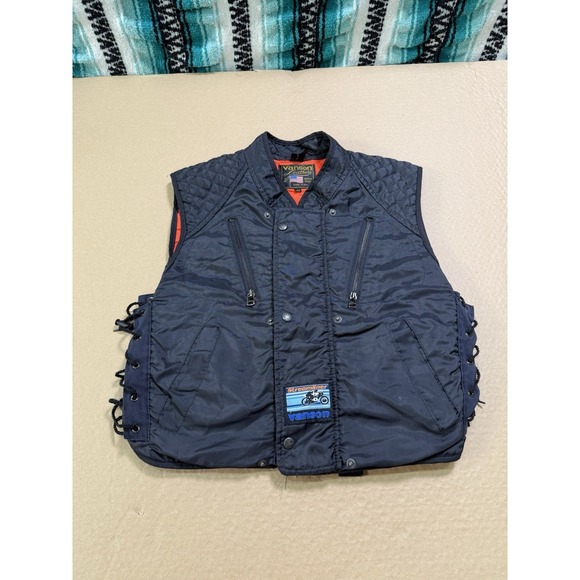 Vanson Other - Vanson Leathers Streamliner Vest Quilted Motorcycle Riding USA Size 40